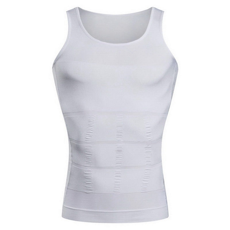Enhanced 70D High Density Men Receiving Belly Gather Beer Belly Belly Bodysuit Vest
